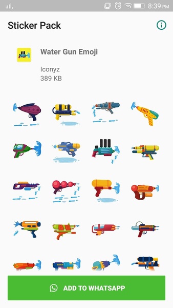 Water Gun Emoji - Preview 2