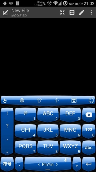 Theme TouchPal Shield - Blue - Preview 2