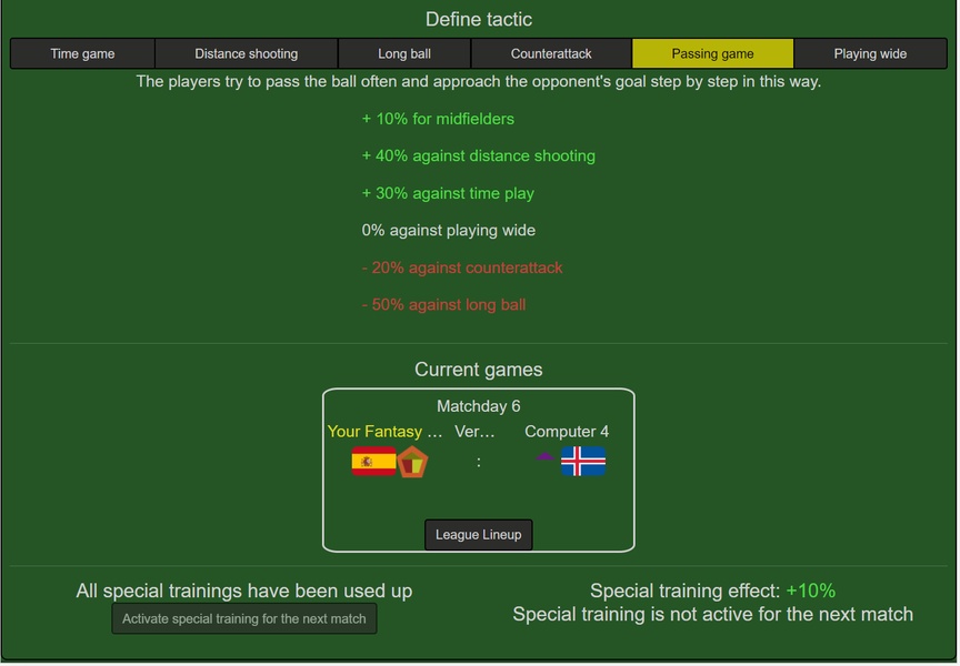 BFSMO - Best Fantasy Soccer Manager Online - Preview 2