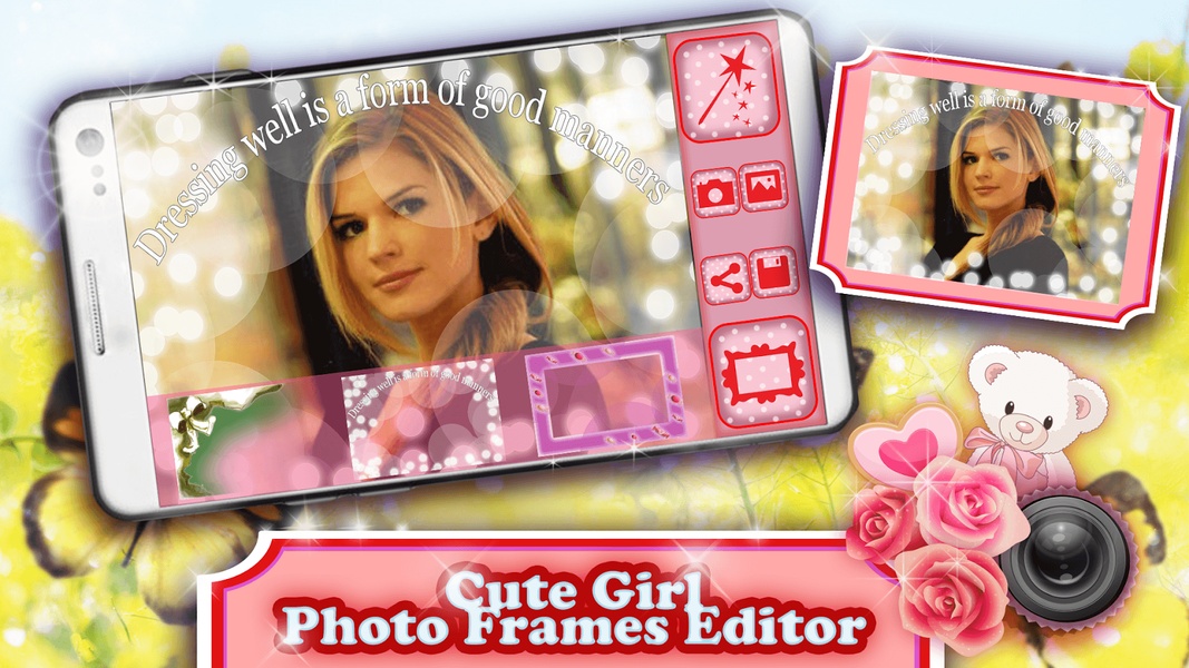 Cute Girl Photo Frames Editor - Preview 1
