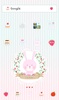 Pink rabbit Dodol Theme screenshot 3