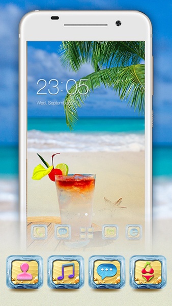 Hot Summer Theme: Tropical Sunny Beach wallpaper - Preview 4