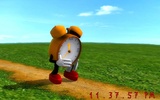 Running Clock 3D Screensaver screenshot 1