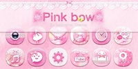 Pink Bow GO Launcher Theme screenshot 1