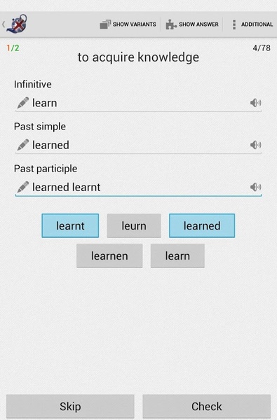Irregular verbs - Preview 6