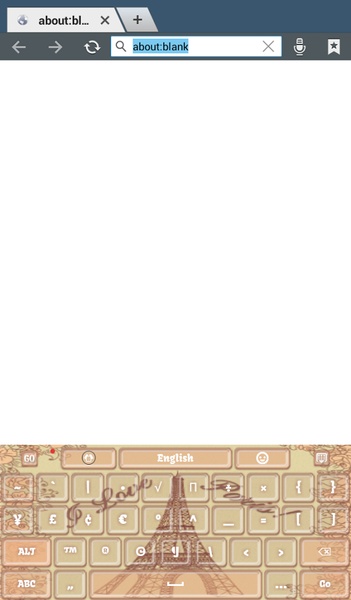GO Keyboard Paris Theme - Preview 4