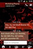 Red Black GO SMS Theme screenshot 2