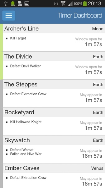 Destiny Timers - Preview 3