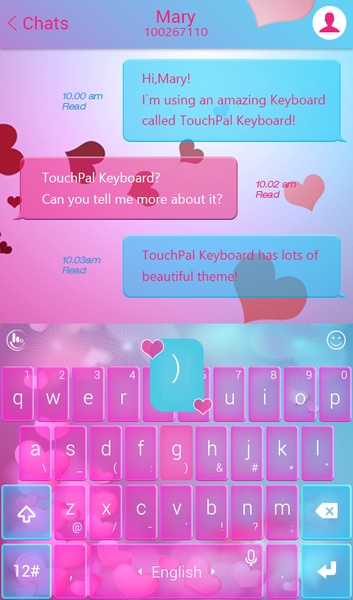 Love Heartbeat TouchPal Theme - Preview 3