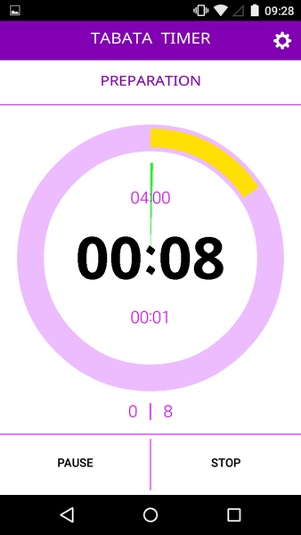 Tabata timer with music - Preview 5