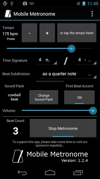 Mobile Metronome - Preview 3