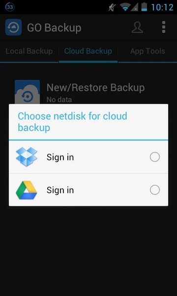 GO Backup - Preview 2