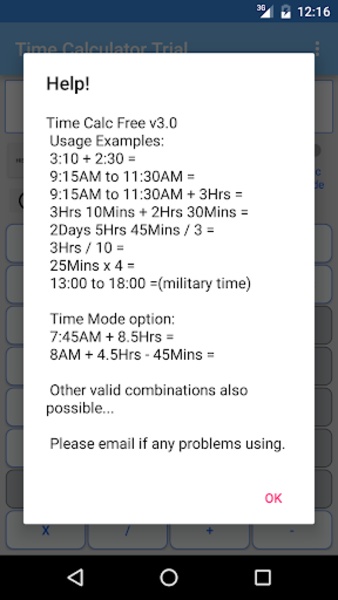 Time Calculator Trial - Preview 5