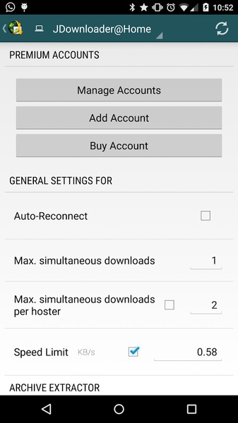 MyJDownloader - Preview 1