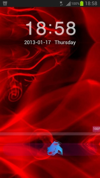 GO Locker Theme Red Fire - Preview 3