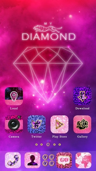 My Diamond GOLauncher EX Theme - Preview 4