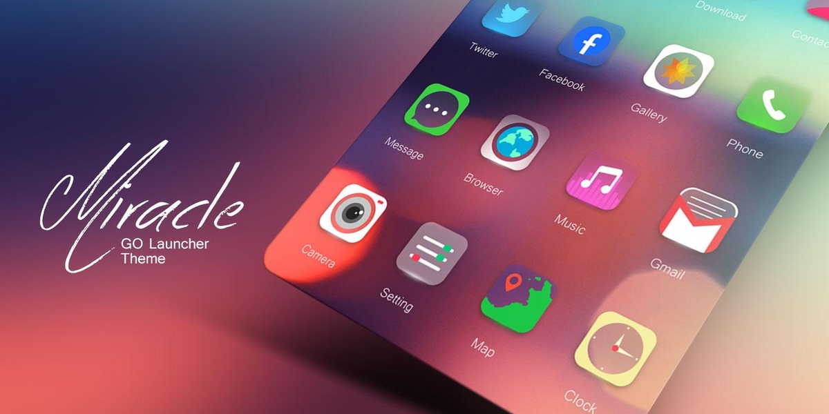 Miracle GO Launcher Theme - Preview 2