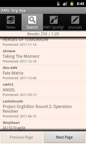 AMV .Org App - Preview 2