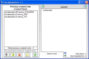 List Alphabetizer 1.3 for Windows - Download