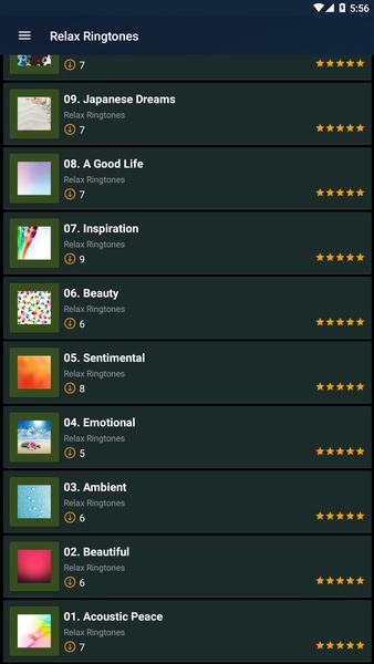 Relax Ringtones - Preview 3