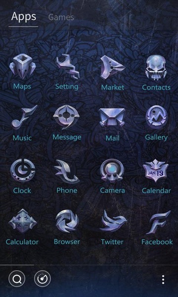 Daimon GO Launcher Theme - Preview 2