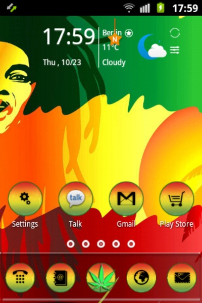 Reggae Rasta Color Theme - Preview 12
