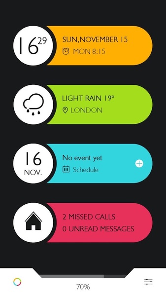 GO Locker Color Bar Theme - Preview 3
