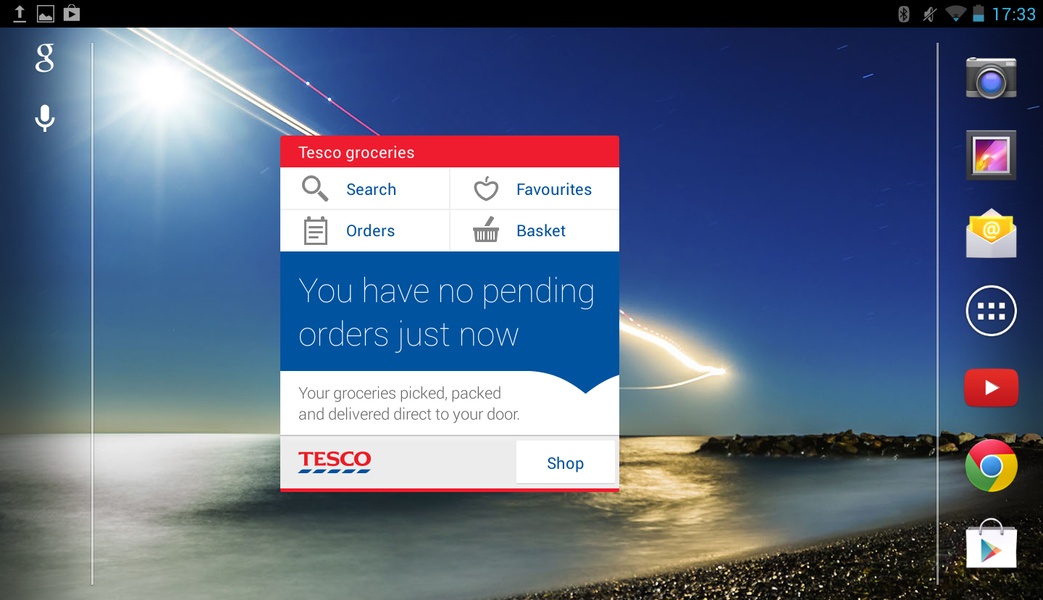 Groceries widget - Preview 2