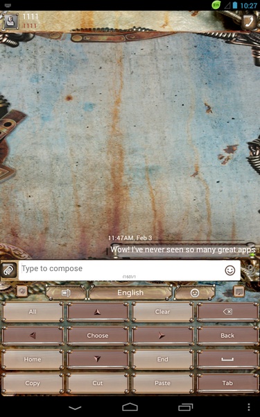 GO Keyboard Steampunk Theme - Preview 6