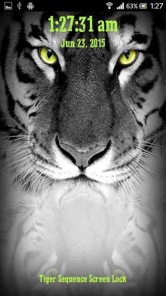 Tiger Sequence Screen Lock - Preview 11