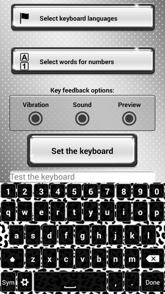 Black and White Keyboard Theme - Preview 5