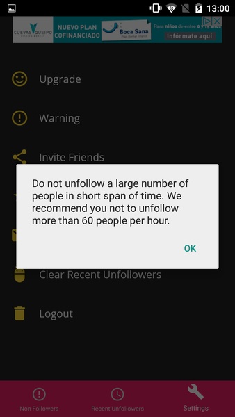 Non Followers for Instagram - Preview 3