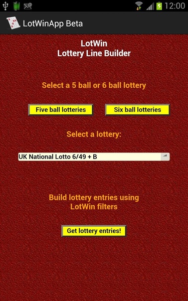 LotWinApp Beta - Preview 3