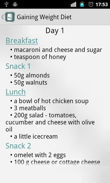 Gaining Weight Diet - Preview 2