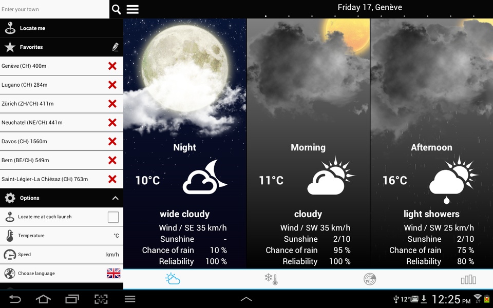 Weather for Switzerland - Preview 20