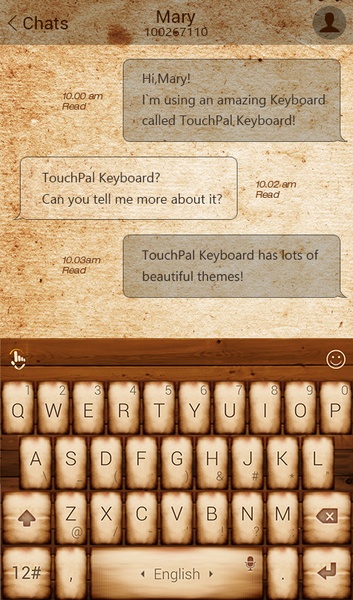 Kraft TouchPal Theme - Preview 2