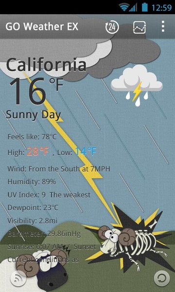 Cartoon GO Weather EX - Preview 4