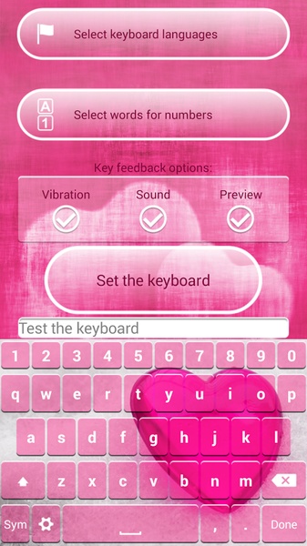 Love Keyboard Theme - Preview 4