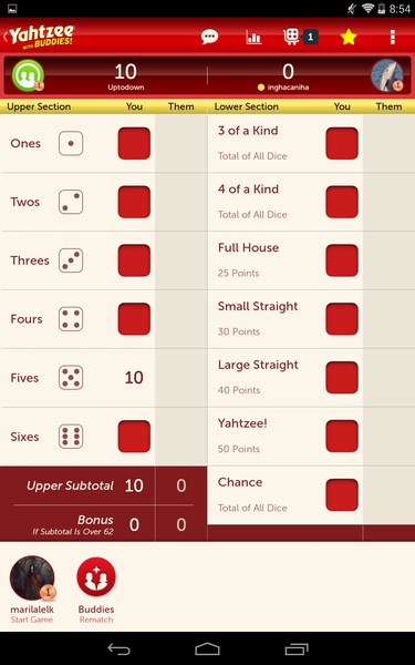 Yahtzee With Buddies - Preview 2