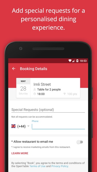 OpenTable UK - Preview 2