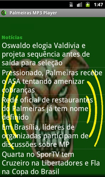 Palmeiras MP3 Player - Preview 2