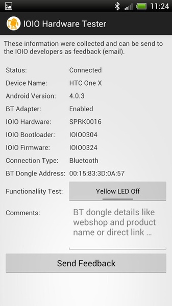 IOIO Hardware Tester - Preview 3