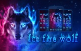 Fire Wolf Theme: Ice fire wallpaper HD screenshot 1