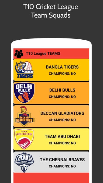 T10 Cricket League - Preview 6