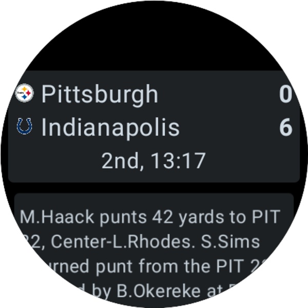 NFL Scores - Preview 2