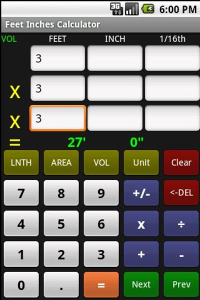 Feet Inch Calculator Free - Preview 2