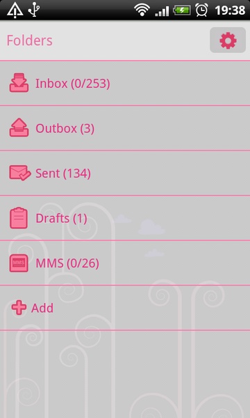 GO SMS Pink Owl Theme - Preview 1