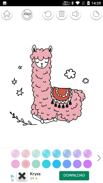 Kawaii Coloring Book Glitter - Preview 2