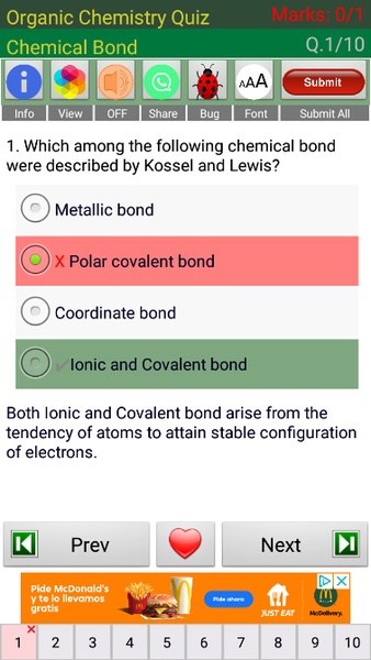 Organic Chemistry Quiz - Preview 4