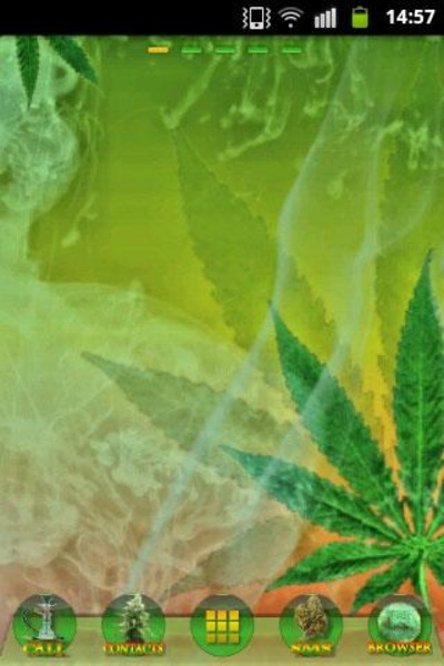 GO Launcher Ganja Weed Theme - Preview 3